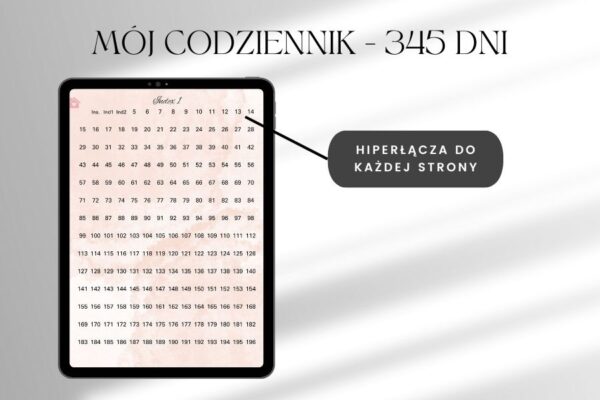 Codziennik Planer cyfrowy 350 stron na IPad Tabler Goodnotes, planer cyfrowy niedatowany, planer dziennik, planer dla kobiet, planer na ipada, planer na ios, codziennik motywacyjny, codziennik osobisty, codziennik pozytywnego myślenia,