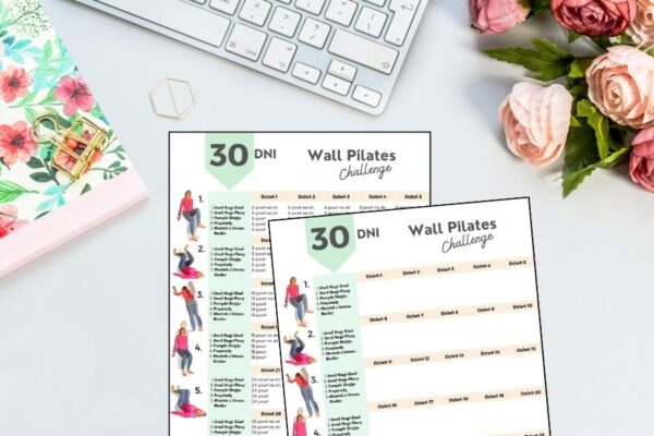 Wyzwanie Wall Pilates, wyzwanie Wall Pilates 30 dni, wall Pilates wyszczuplający, pilates przy ścianie na płaski brzuch