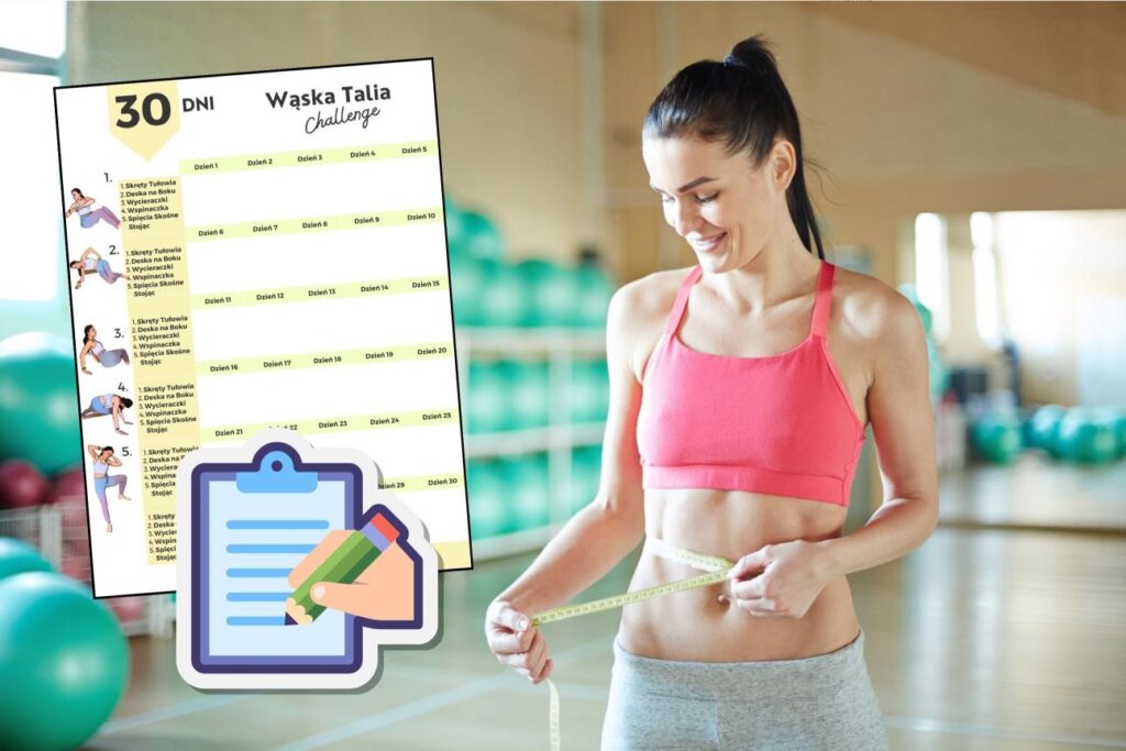 talia ćwiczenia, ćwiczenia talia osy, trening wyzwanie 30 dni, ćwiczenia wyzwanie 30 dni
