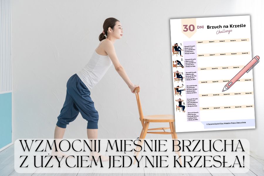 wyzwanie brzuch na krześle 30 dni pdf do druku dla początkujących kobiet w domu pdf do druku
