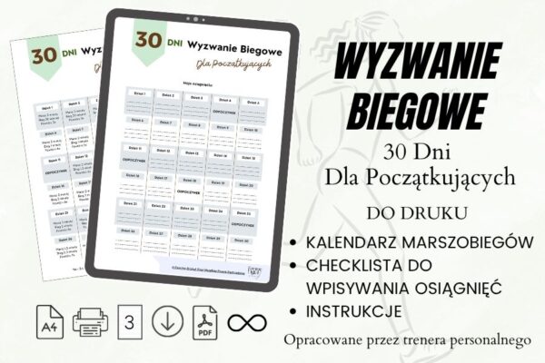 Wyzwanie biegowe 30 dni dla początkujących, wyzwanie bieganie, biegowe wyzwanie bieg dla kobiet, biegowe wyzwania, wyzwania biegowe online, biegowe wyzwanie, 5 ćwiczeń biegowych