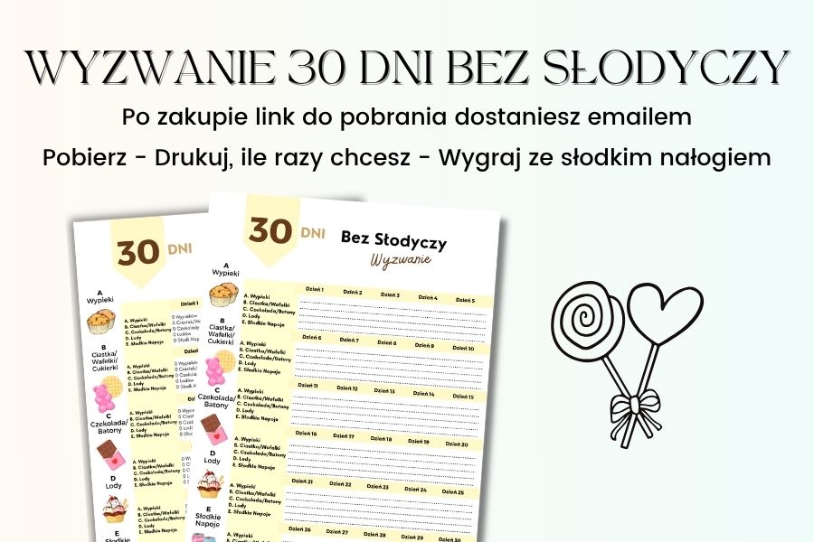 Wyzwanie Bez Słodyczy 30 Dni, wyzwanie zero slodyczy, wyzwanie slodyczowe, wyzwanie słodyczowe, 2 tygodnie bez slodyczy, wyzwanie 30 dni bez cukru,