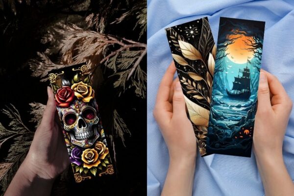 Zakładki do książek do druku ciemne A4 PDF, kreatywne zakładki do książek, własnoręczne zakładki do książek, zakładki do książek aesthetic, zakładki do książek zrób to sam, zakładki do książek z cytatami, zakładki do książek z cytatami do druku, Wycinanki zakładki zakładka do książki szablon,