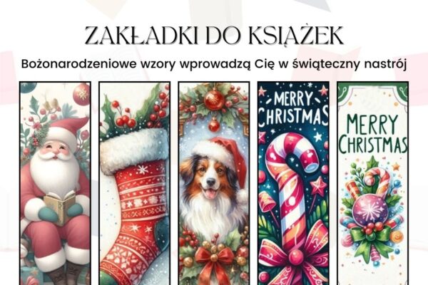 Zakładki do książek do druku do Druku A4 PDF Boże Narodzenie, Mikołaja, zakładki do książek do kolorowania, diy zakładki do książek, ekologiczne zakładki do książek, Wycinanki zakładki zakładka do książki szablon,