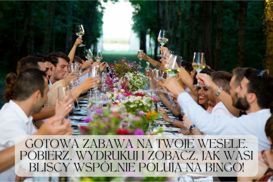 Gotowa zabawa na Twoje wesele. bingo weselne, wesele z klasą, zabawy weselne, atrakcje weselne,