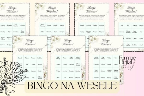 gry weselne do druku, gry weselne pakiet, śmieszne gry na wesele, zabawa weselna, lipcowe bingo, letnie bingo, wakacyjne bingo pinterest, bingo wakacyjne, bingo 2025 po polsku