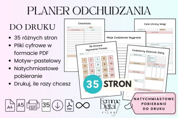 pLANER ODCHUDZANIA DO DRUKU