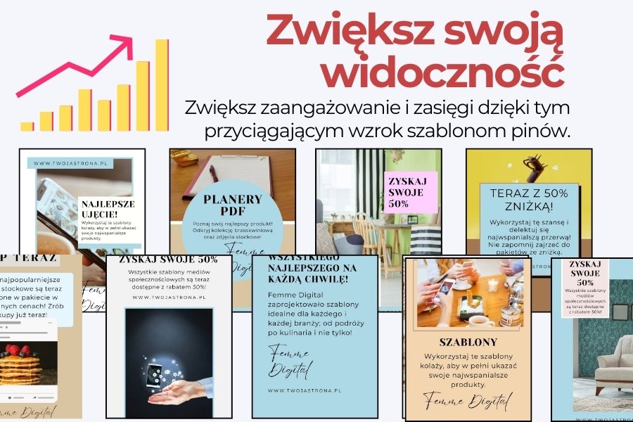 100 szablonów grafik na pinterest