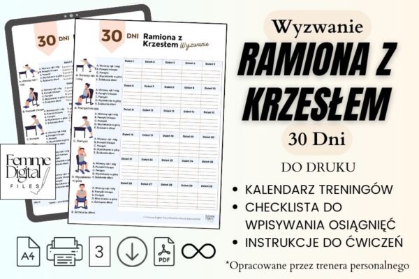 ćwiczenia z krzesłem dla seniorów, ćwiczenia z krzesłem w domu, proste ćwiczenia z krzesłem, ćwiczenia na triceps z krzeslem,