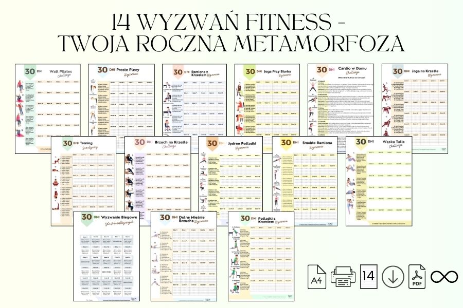 14 Wyzwań Fitness 30 dni - Twoja Roczna Metamorfoza