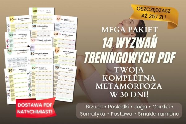 14 Wyzwań Fitness - Twoja Roczna Metamorfoza pakiet wyzwań trenignowych fitness